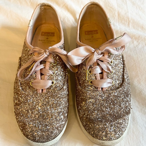 KEDS X Kate Spade Champion Glitter Rose Gold - Picture 4 of 5